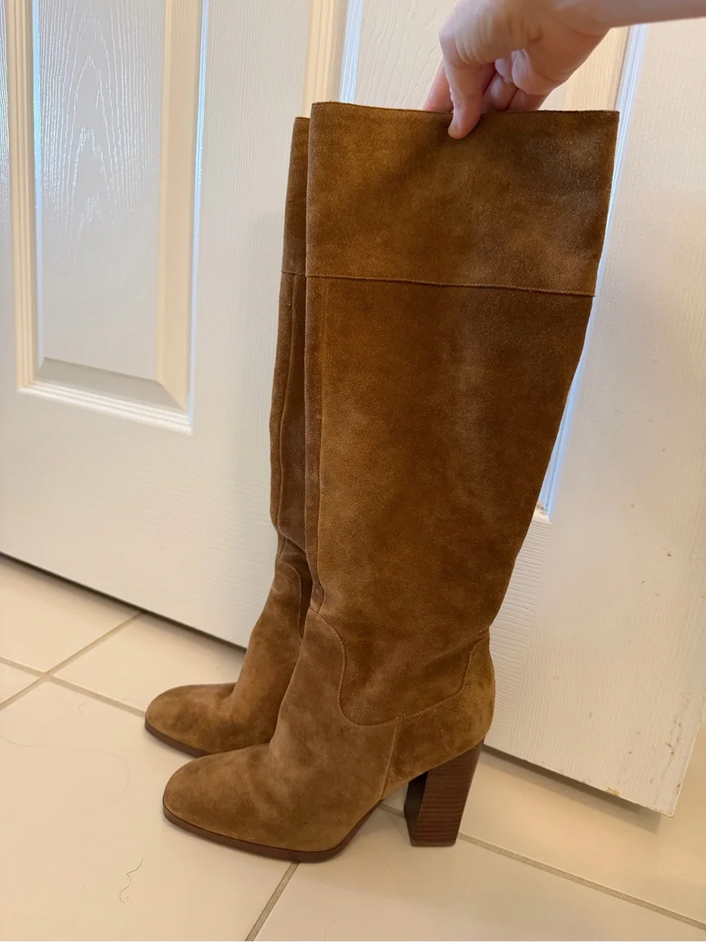 Marc Fisher Tall Suede Over-the-Knee Boots in Brown